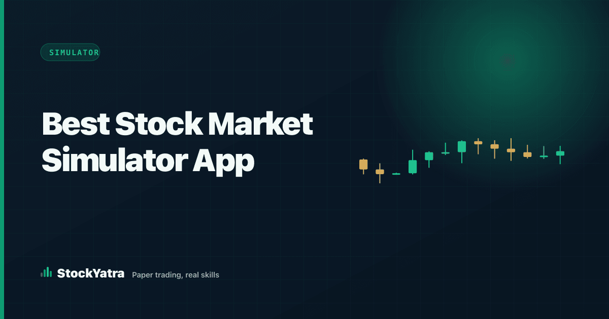 Best stock market simulator app — candlestick cover
