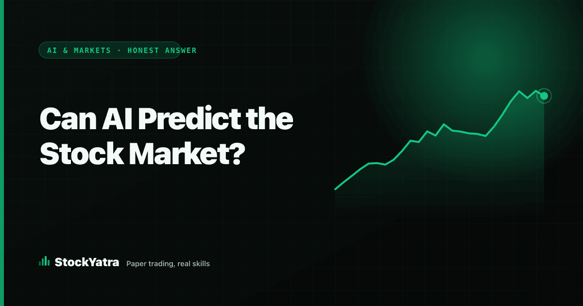 Can AI predict the stock market — honest answer cover