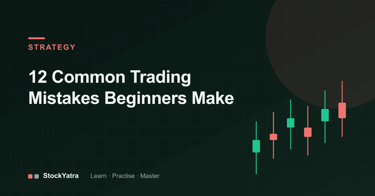 Candlestick illustration for common trading mistakes
