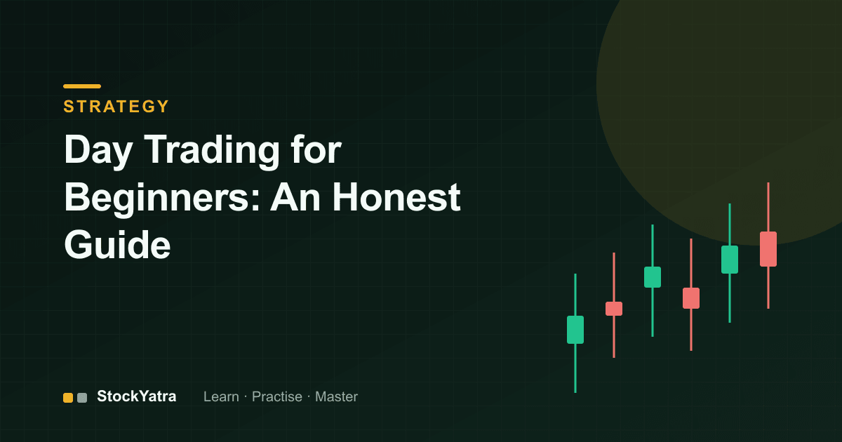 Candlestick illustration for day trading