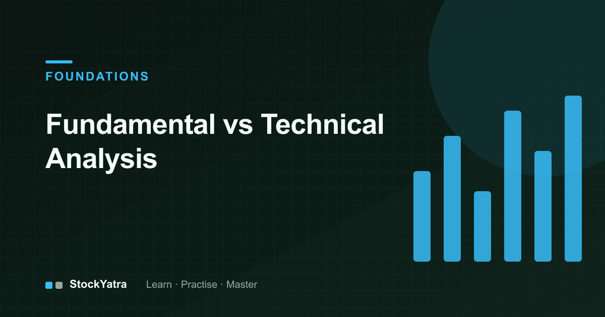 Diagram comparing fundamental and technical analysis