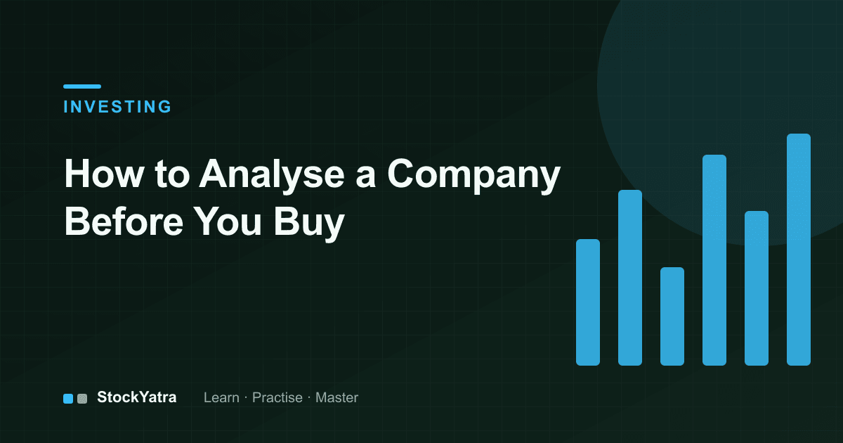 Bar chart for analysing a company stock