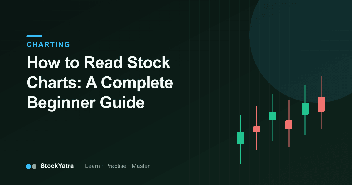 Candlestick chart illustration for reading stock charts