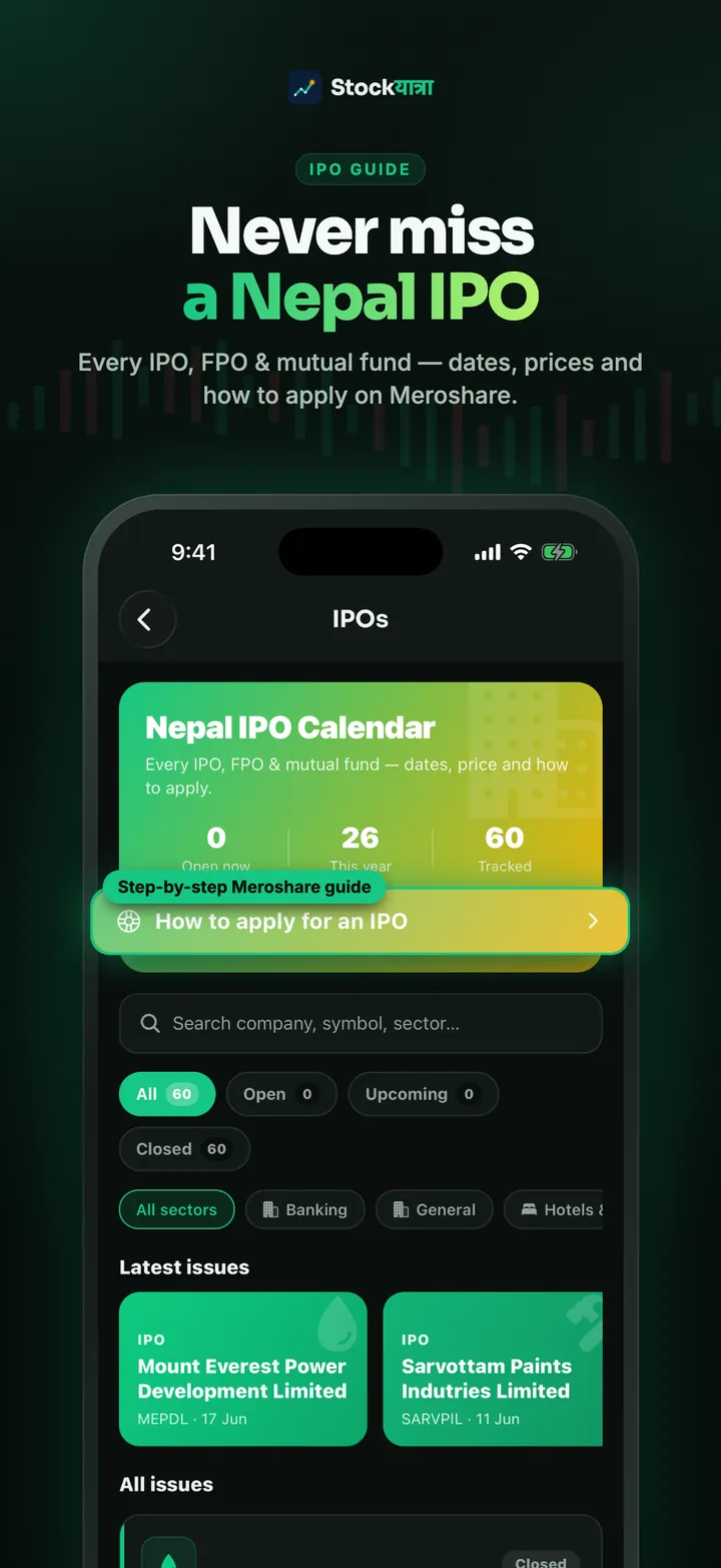 Nepal IPO guide inside the app