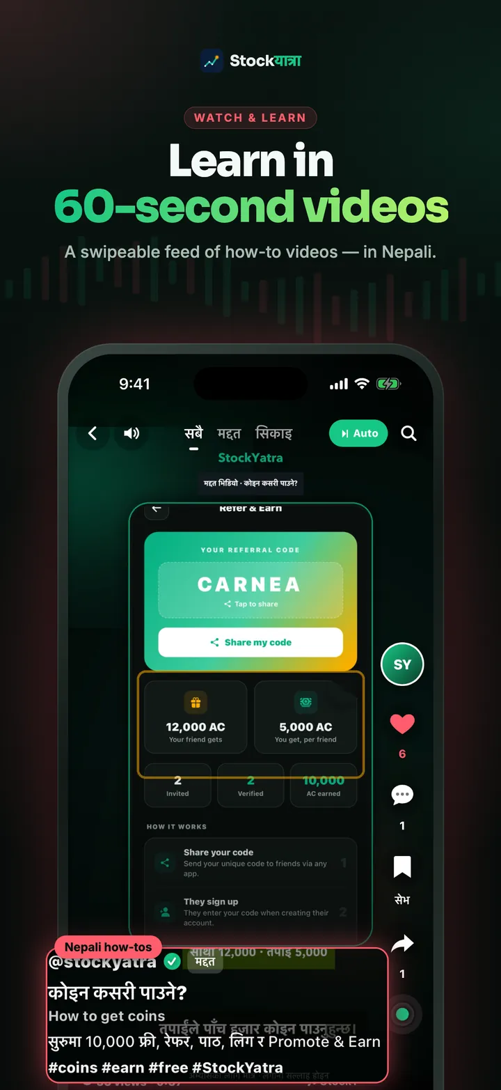 The Watch feed of short videos