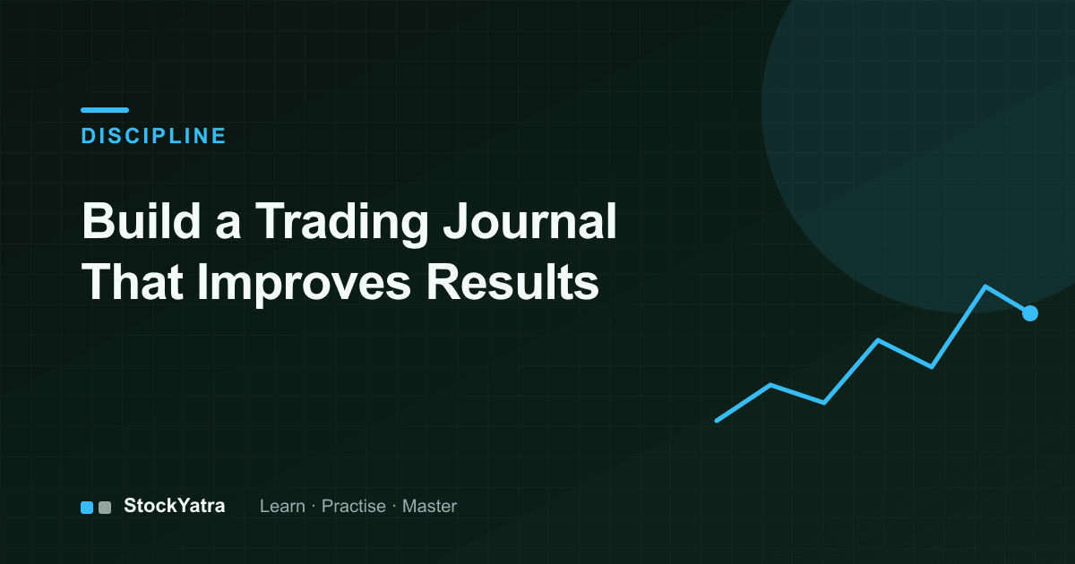 Line chart for building a trading journal