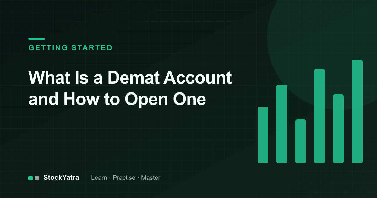 Bar chart illustration for what is a Demat account