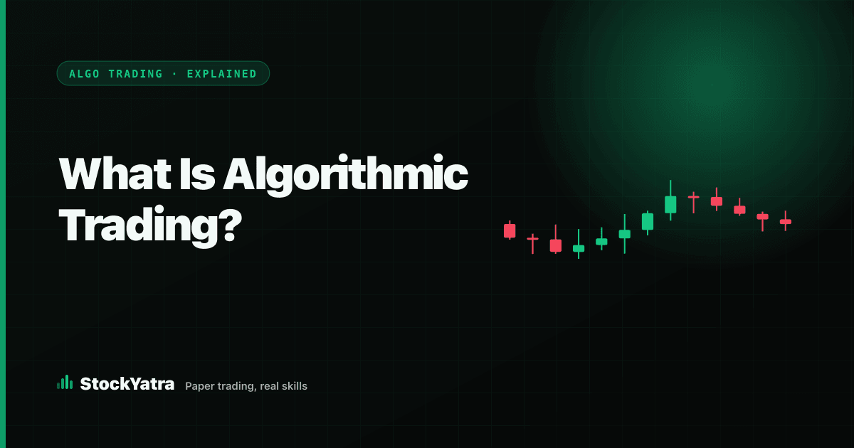What is algorithmic trading — StockYatra explainer cover